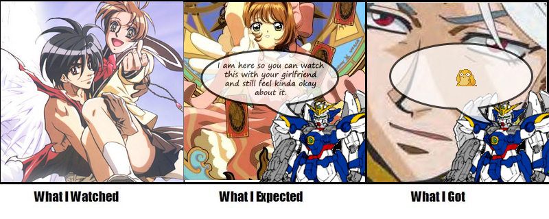kinomoto sakura, psyduck, wing gundam zero custom, kanzaki hitomi, van fanel, and 2 more (pokemon and 3 more)