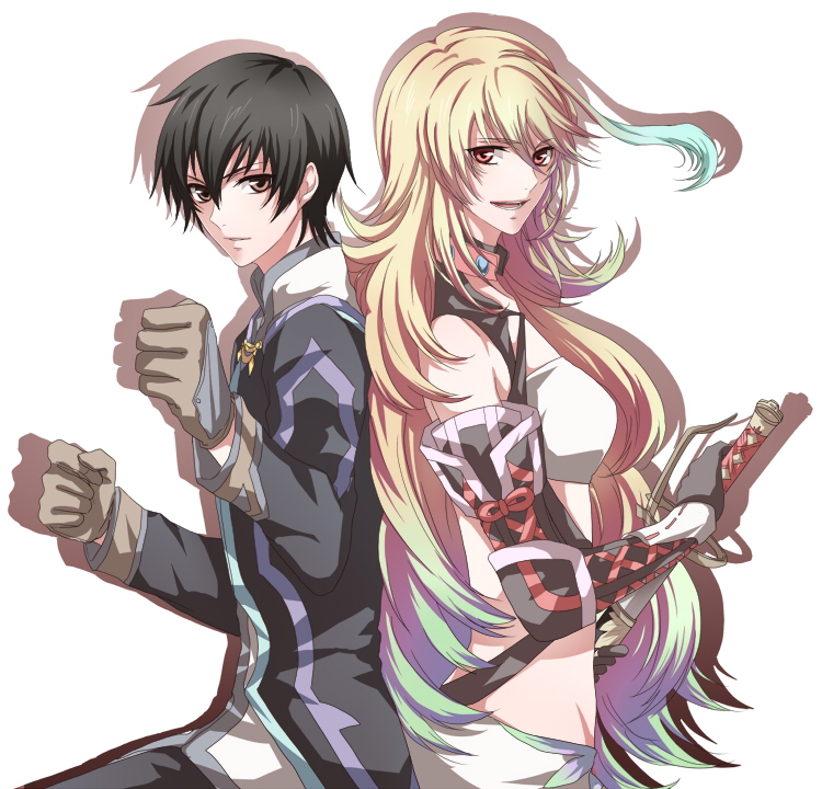 milla maxwell and jude mathis (tales of and 1 more) drawn by gamu