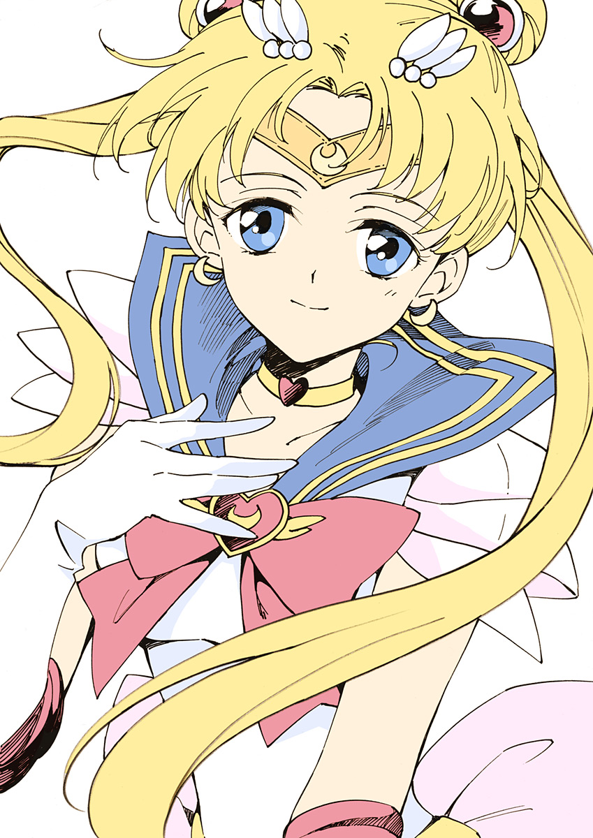tsukino usagi, sailor moon, and super sailor moon (bishoujo senshi sailor moon and 1 more) drawn by agahari