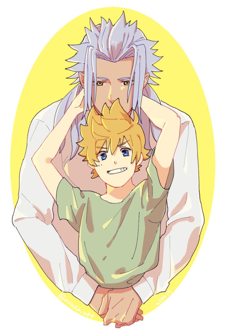 roxas and xemnas (kingdom hearts and 1 more) drawn by arinta