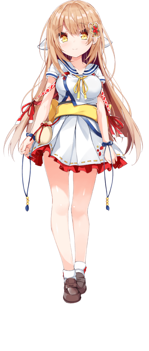 okutsu kagami (onsen musume) drawn by kamioka_shun'ya