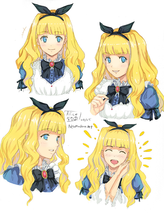 alice (alice's adventures in wonderland) drawn by hwansang