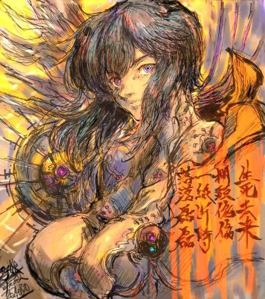 kusanagi motoko and tanaka atsuko (ghost in the shell) drawn by moto_murabito