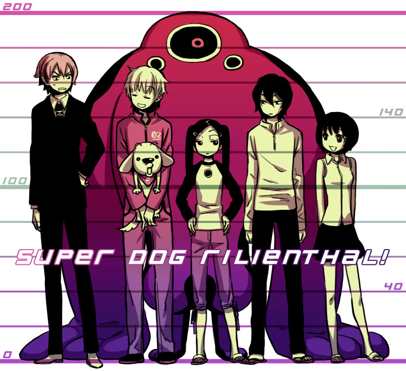 hino tetsuko, hino rilienthal, harunaga sakura, harunaga yuki, big brother hino, and 2 more (kashikoi ken rilienthal) drawn by hoshino_lily