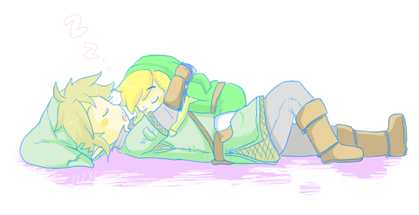 link and toon link (the legend of zelda and 2 more) drawn by lip_(coco)