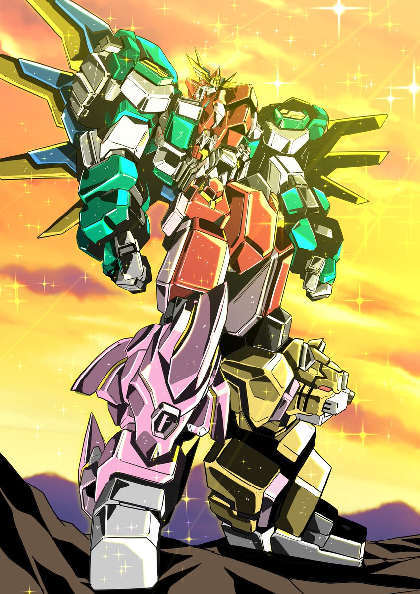 maximum kizuna kaiser (sentai red ga isekai de boukensha ni naru) drawn by niidan