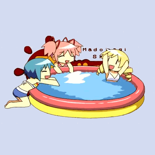 kaname madoka, miki sayaka, tomoe mami, miyako, and mizuhashi kaori (mahou shoujo madoka magica and 1 more)