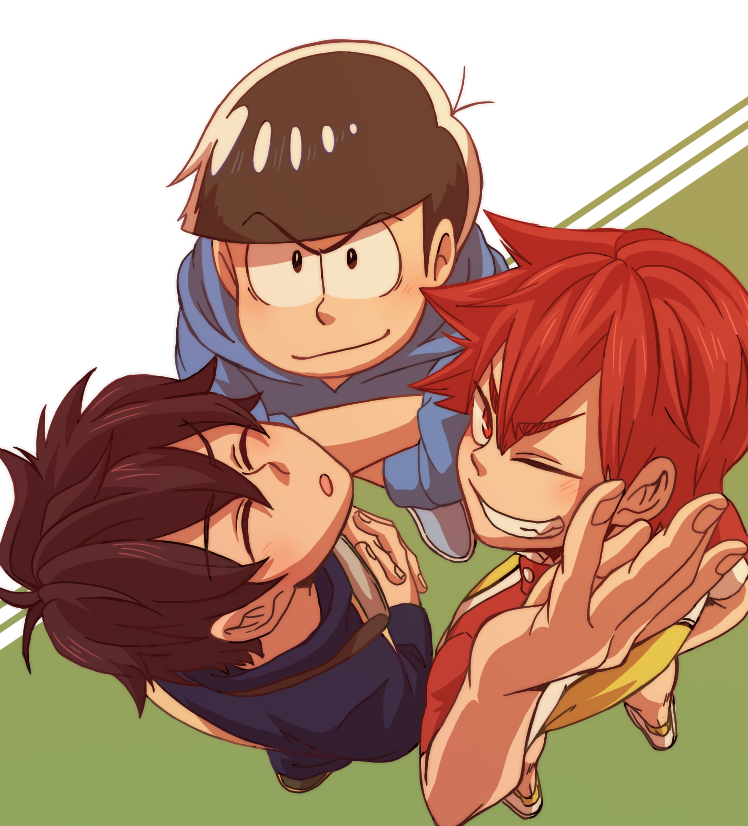 matsuno karamatsu, leonardo watch, and naruko shoukichi (osomatsu and 3 more) drawn by ume_takana
