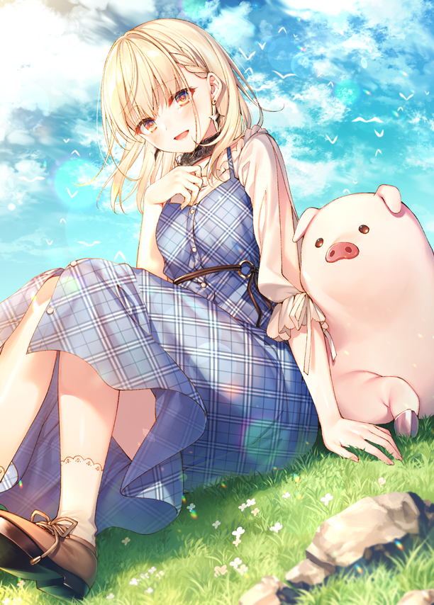 jess and pig (buta no liver wa kanetsu shiro) drawn by toosaka_asagi