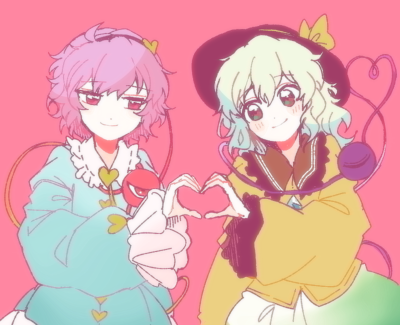 komeiji koishi and komeiji satori (touhou) drawn by itomugi-kun