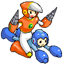 mega man and crash man (mega man and 1 more)