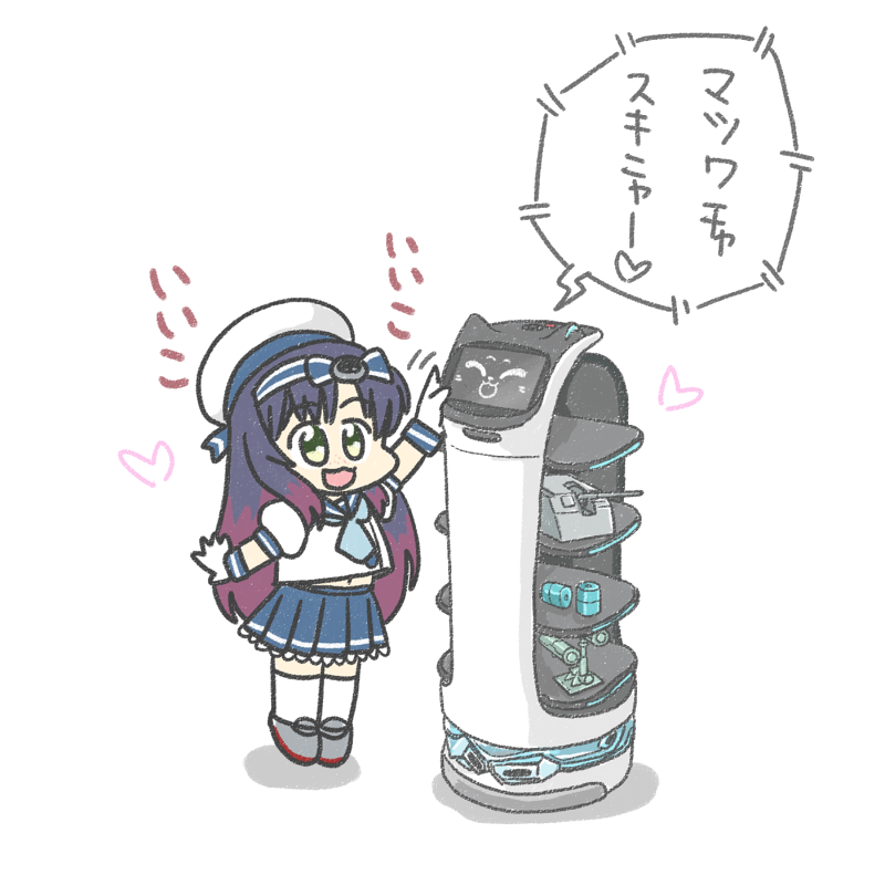 matsuwa and bellabot (kantai collection and 1 more) drawn by ferret-san