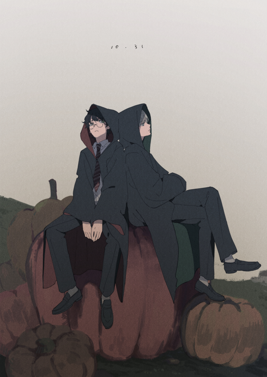harry potter and draco malfoy (wizarding world and 1 more) drawn by ko_me_k