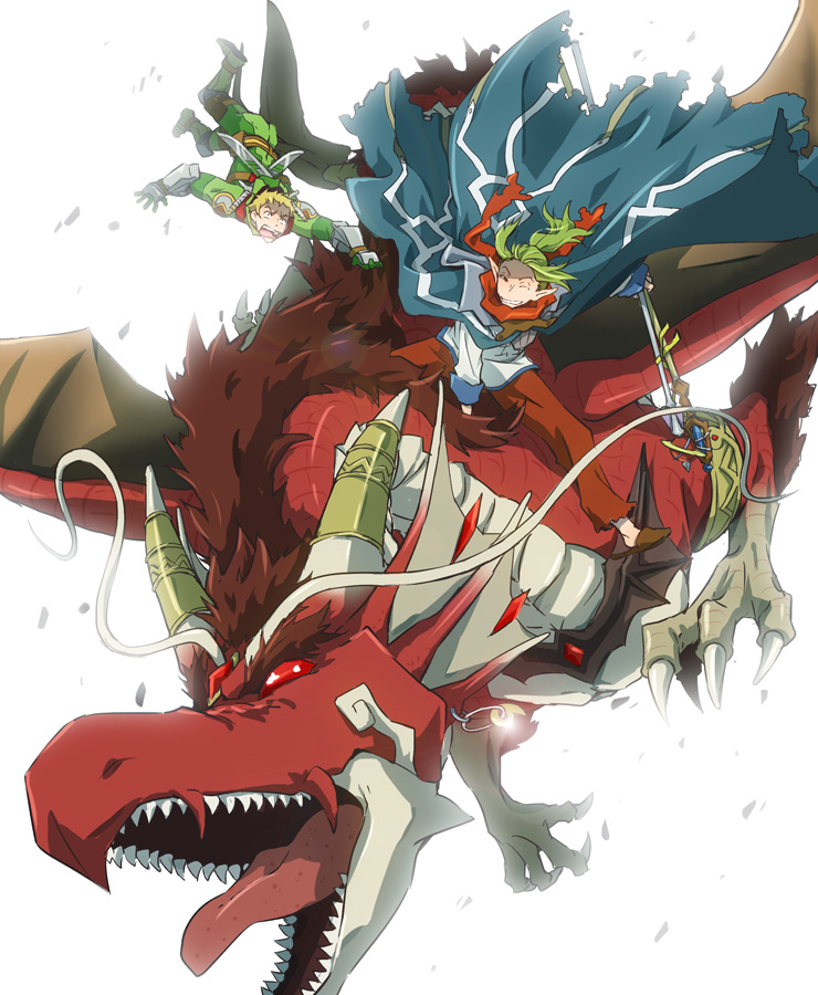 k.r., ga-tan, and leonardo (log horizon) drawn by kou_(sen328)