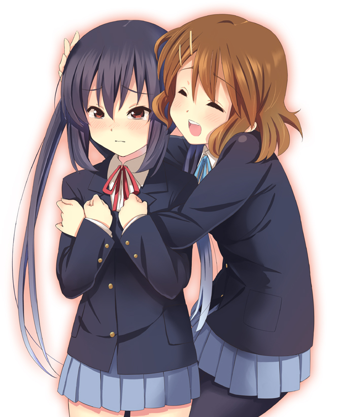 nakano azusa and hirasawa yui (k-on!) drawn by kitagawa_unagi