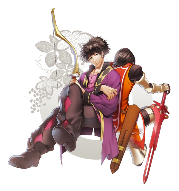 raven and schwann oltorain (tales of and 1 more) drawn by kuren