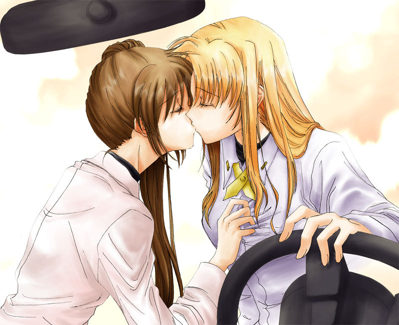fate testarossa and takamachi nanoha (lyrical nanoha and 2 more) drawn by lina_(interlude)
