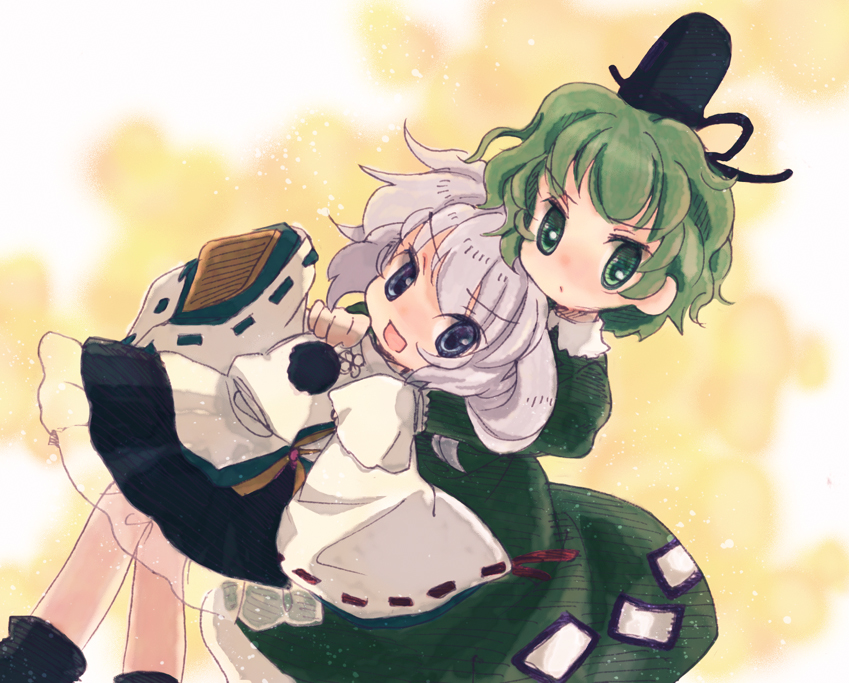 mononobe no futo and soga no tojiko (touhou) drawn by biyon