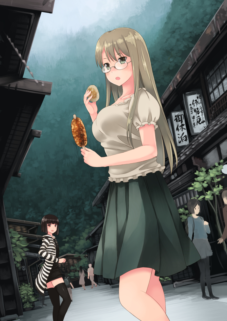 fukube tamaki and oribe shiori (gendai ninjakko zukan and 1 more) drawn by kouno_hikaru