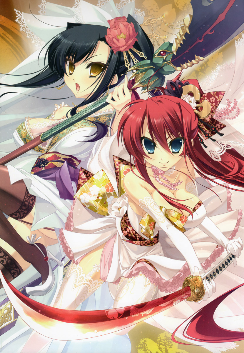 kan'u and tokugawa yoshine (koihime musou and 1 more) drawn by katagiri_hinata