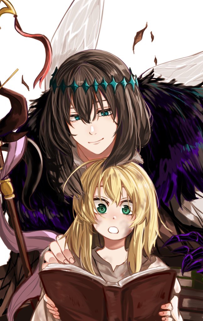 artoria pendragon, artoria caster, and oberon (fate and 1 more) drawn by kuriimu0203