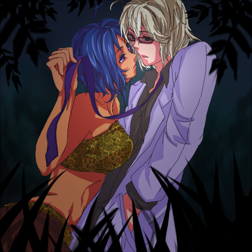 weda and doctor clive (jungle wa itsumo hare nochi guu) drawn by negixtoroxmayo