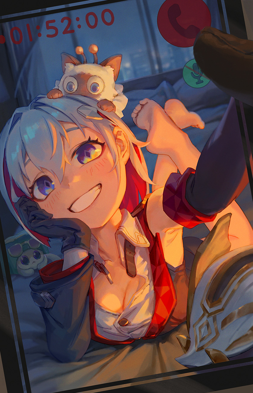 topaz, trotter, and numby (honkai and 1 more) drawn by zheng_jian