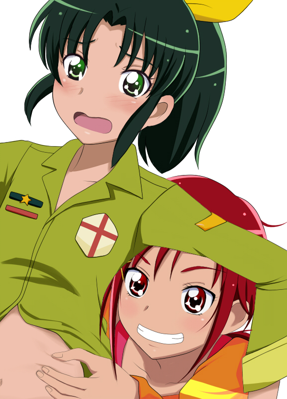 midorikawa nao and hino akane (precure and 1 more) drawn by takemi_kaoru
