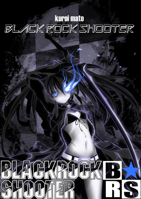 black rock shooter (black rock shooter) drawn by millelunar