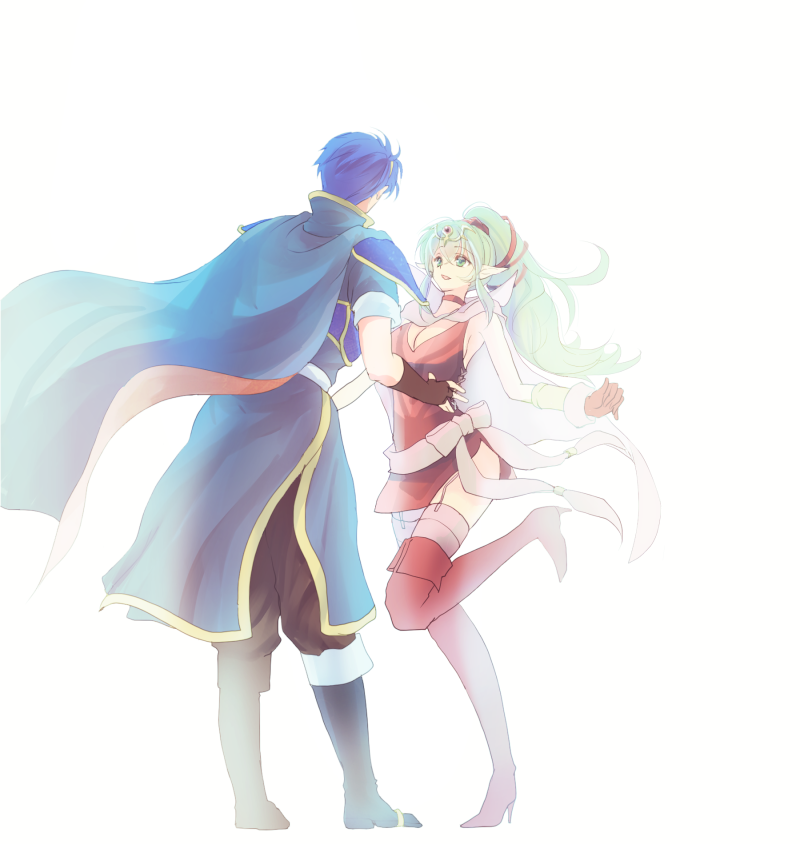 marth and tiki (fire emblem and 6 more) drawn by oka_(umanihiki)