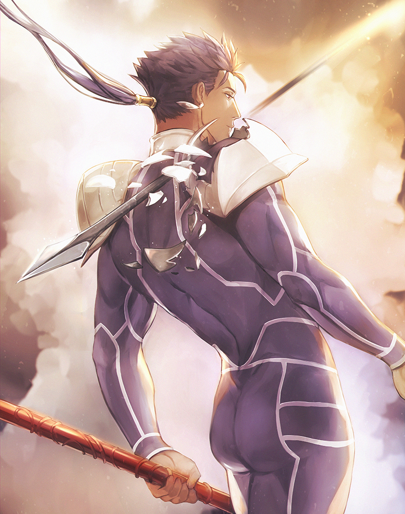 cu chulainn (fate and 1 more) drawn by gravesecrets