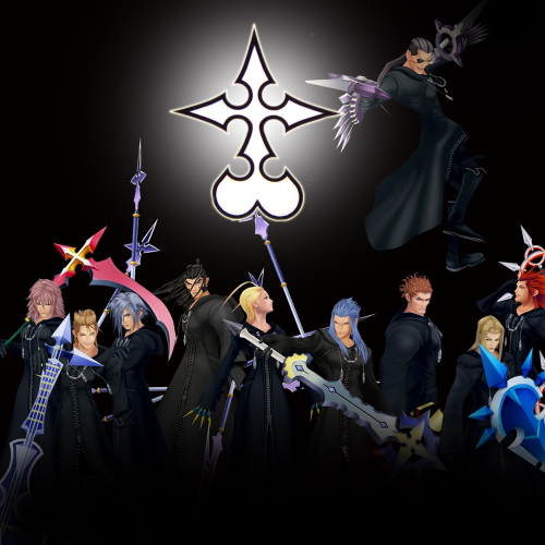 axel, saix, larxene, marluxia, demyx, and 5 more (kingdom hearts)
