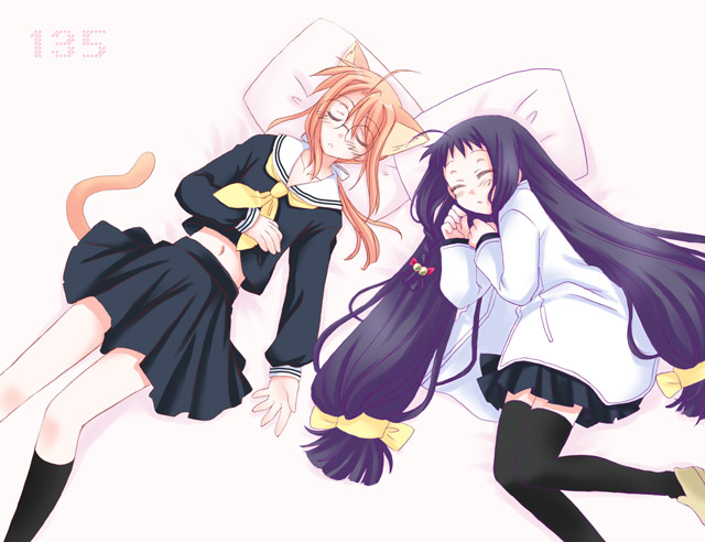 ayase yue and hasegawa chisame (mahou sensei negima!) drawn by yuuma_(omaeno_meinichi)