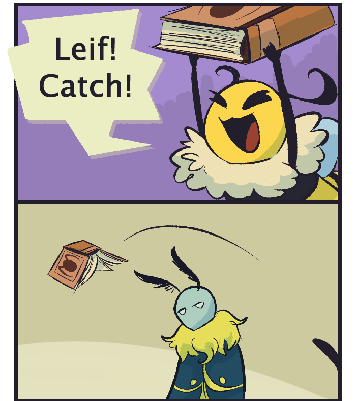 vi and leif (bug fables) drawn by go-team-snakemouth