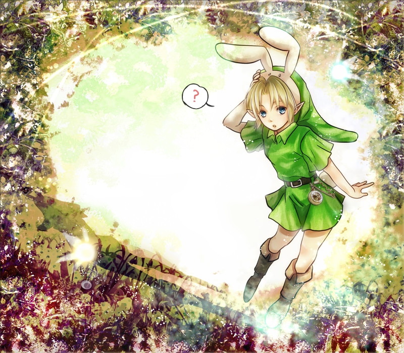 link and young link (the legend of zelda and 1 more) drawn by suzuno_(kazahanasu)