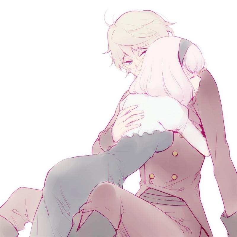 slaine troyard and lemrina vers envers (aldnoah.zero) drawn by kanmuri_(hanyifan30338)