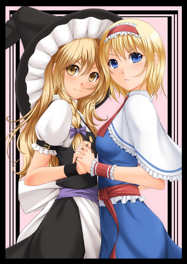 kirisame marisa and alice margatroid (touhou) drawn by chiro