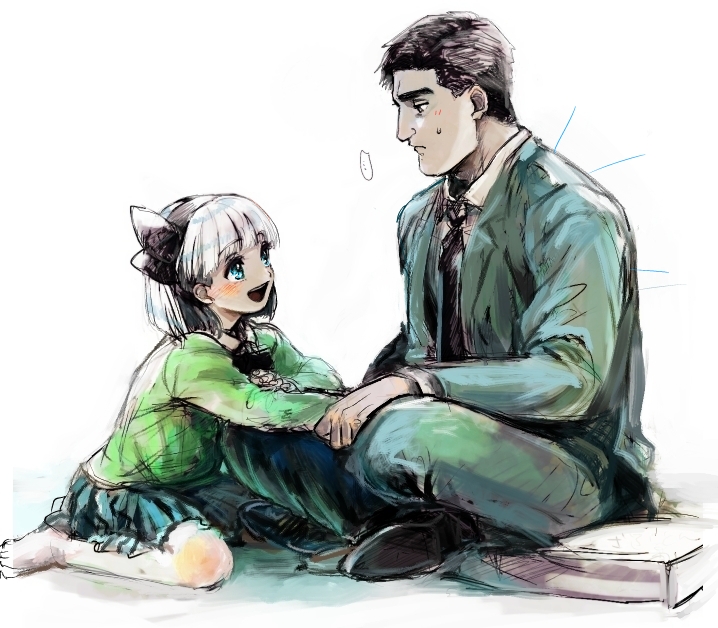 konpaku youmu and inogashira gorou (call of cthulhu and 2 more) drawn by mitudomoe