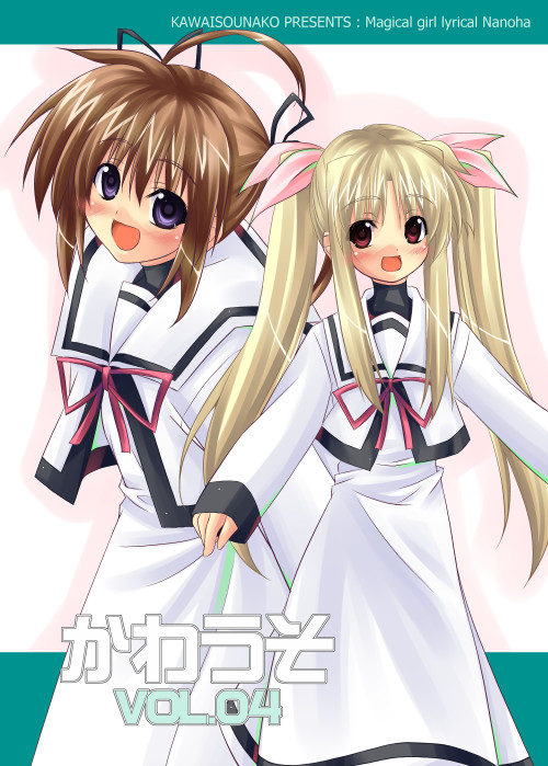 fate testarossa and takamachi nanoha (lyrical nanoha and 2 more) drawn by ichino