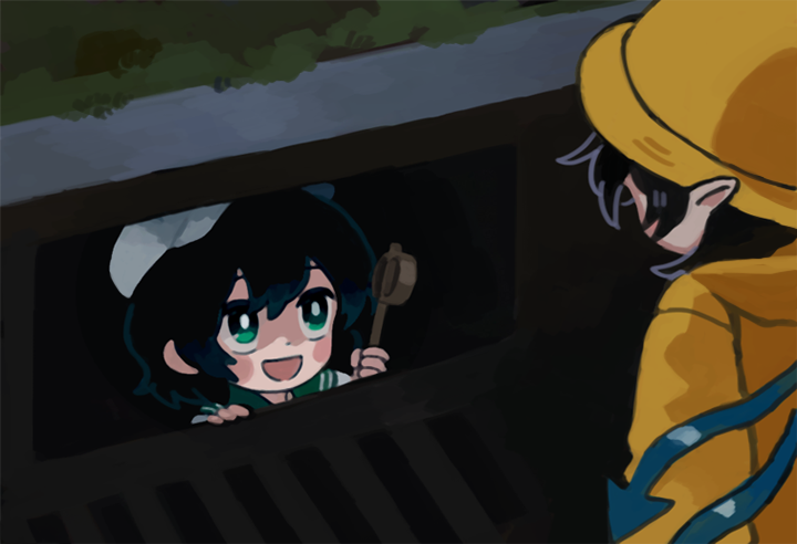 houjuu nue, murasa minamitsu, and georgie denbrough (touhou and 1 more) drawn by you_taira