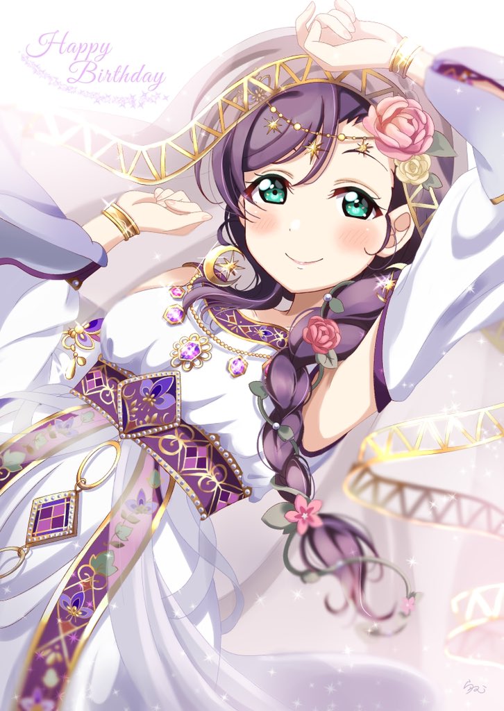 tojo nozomi (love live! and 2 more) drawn by ranemu