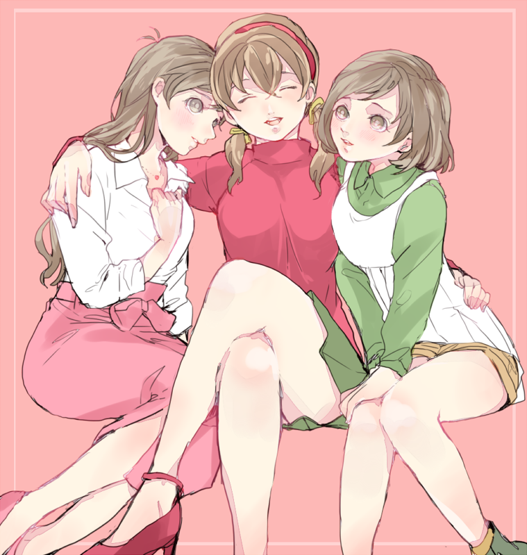 matsuno choromatsu, matsuno todomatsu, and yowai totoko (osomatsu and 2 more) drawn by syaketosyake