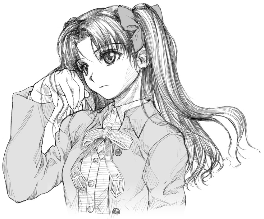 tohsaka rin (fate and 1 more) drawn by yamaguchi_homupe