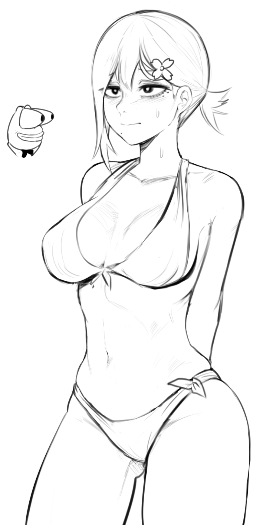 higashiyama kobeni and pepe the frog (chainsaw man) drawn by nyxkz