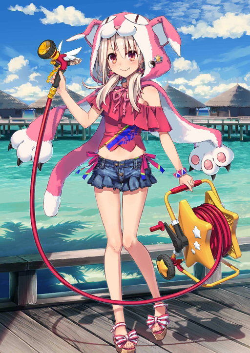 illyasviel von einzbern, magical ruby, and magical sapphire (fate and 1 more) drawn by hiroyama_hiroshi