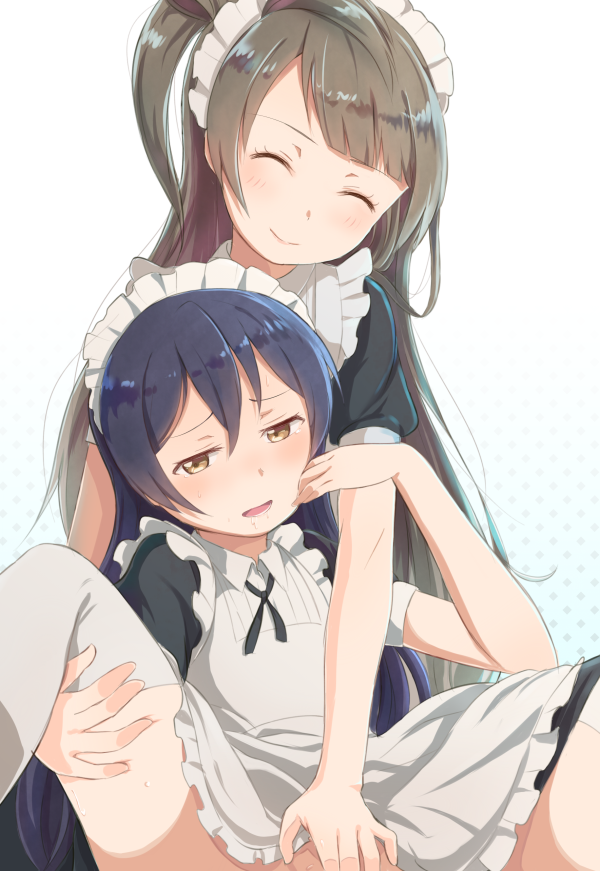 sonoda umi and minami kotori (love live! and 1 more) drawn by k@ito90p