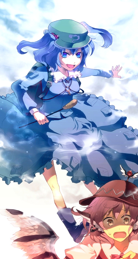 kawashiro nitori and mystia lorelei (touhou) drawn by sunakumo
