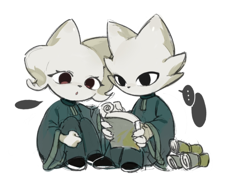 yi and heng (nine sols) drawn by ricewine_c