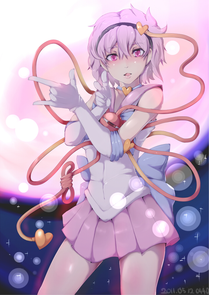 komeiji satori (touhou and 1 more) drawn by nyuu_(manekin-eko)