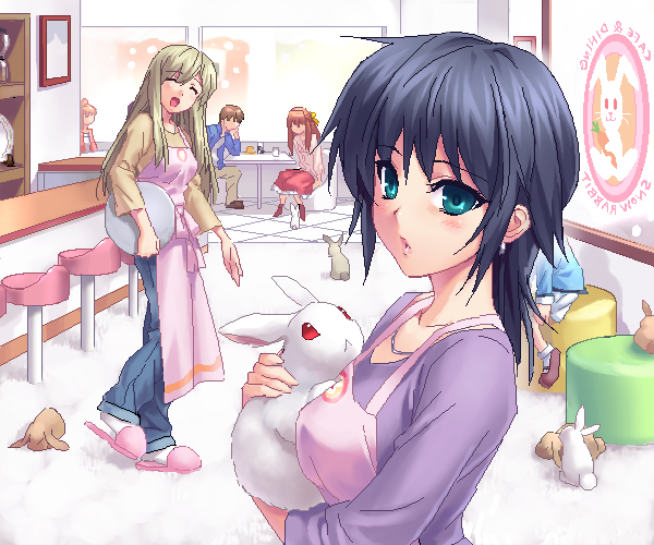 kawasumi mai, kurata sayuri, nagamori mizuka, and orihara kouhei (kanon and 1 more) drawn by zen_(kamuro)